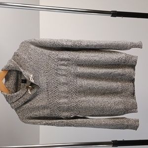 Ocean Current shawl neck grey/black sweater M